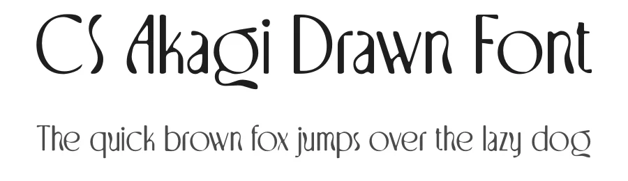 CS Akagi Drawn Font by craftsupplyco — Sans Serif Font