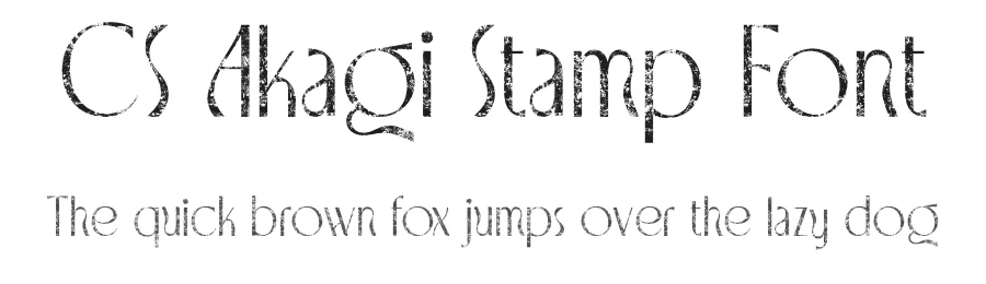 CS Akagi Stamp Font by craftsupplyco — Sans Serif Font
