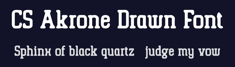 CS Akrone Drawn Font by craftsupplyco — Slab Serif Font — thumbnail 2
