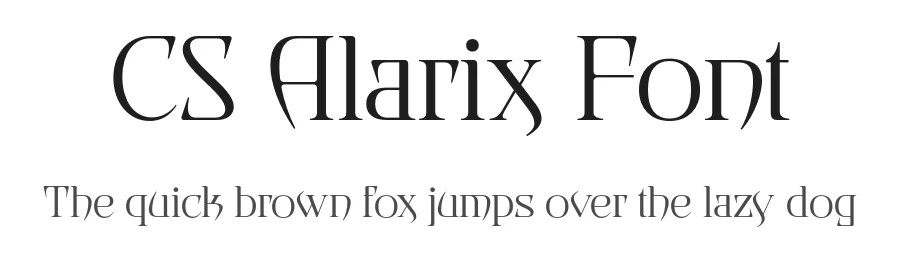 CS Alarix Font by craftsupplyco — Display Font
