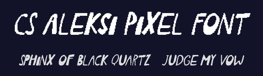 CS Aleksi Pixel Font by craftsupplyco — Display Font — thumbnail 2