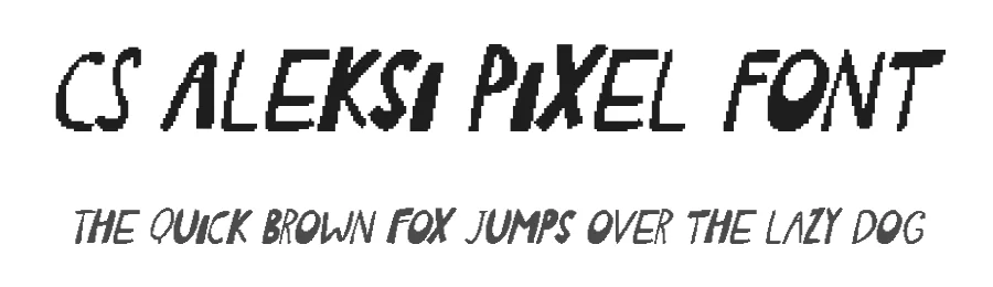CS Aleksi Pixel Font by craftsupplyco — Display Font