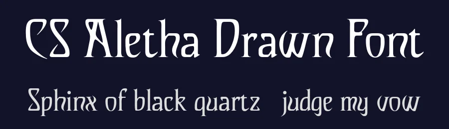CS Aletha Drawn Font by craftsupplyco — Display Font — thumbnail 2