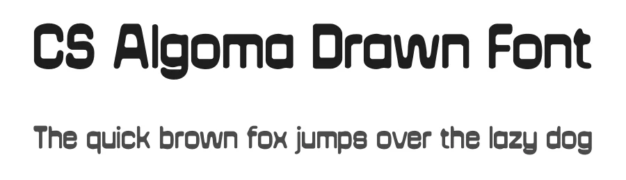 CS Algoma Drawn Font by craftsupplyco — Sans Serif Font