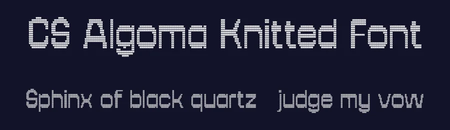 CS Algoma Knitted Font by craftsupplyco — Display Font — thumbnail 2