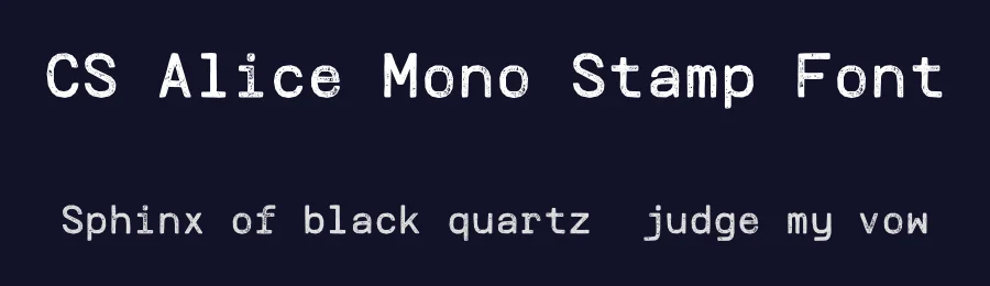 CS Alice Mono Stamp Font by craftsupplyco — Display Font — thumbnail 2