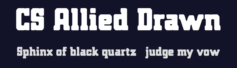 CS Allied Drawn by craftsupplyco — Slab Serif Font — thumbnail 2