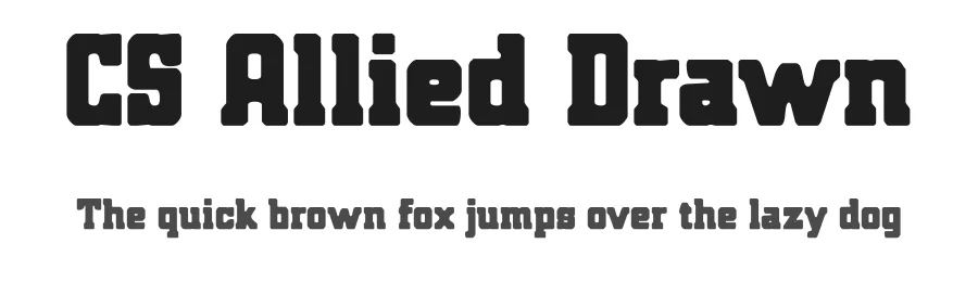 CS Allied Drawn by craftsupplyco — Slab Serif Font