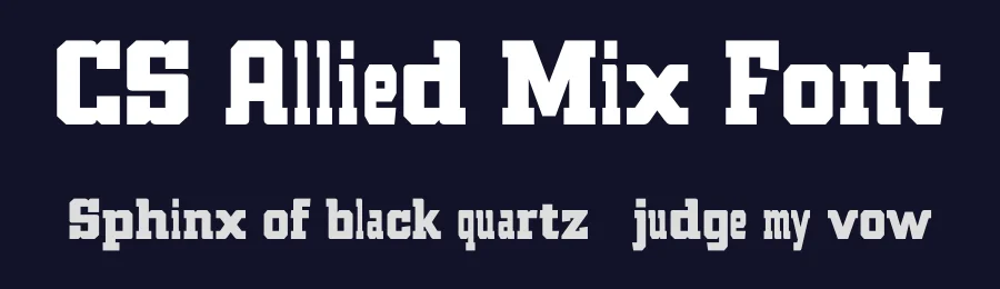 CS Allied Mix Font by craftsupplyco — Slab Serif Font — thumbnail 2