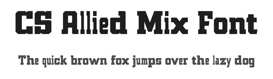CS Allied Mix Font by craftsupplyco — Slab Serif Font