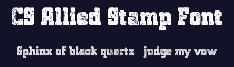 CS Allied Stamp Font by craftsupplyco — Slab Serif Font — thumbnail 2