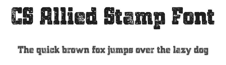 CS Allied Stamp Font by craftsupplyco — Slab Serif Font