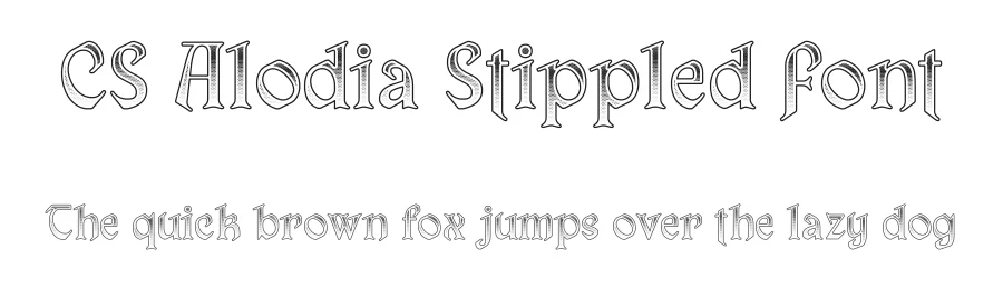 CS Alodia Stippled Font by craftsupplyco — Display Font