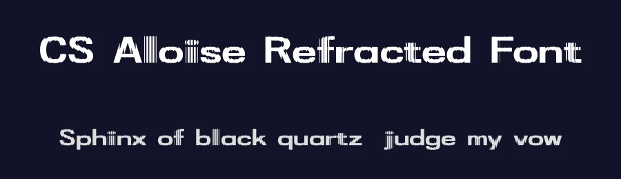 CS Aloise Refracted Font by craftsupplyco — Display Font — thumbnail 2