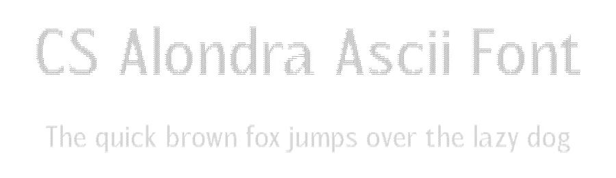 CS Alondra Ascii Font by craftsupplyco — Display Font