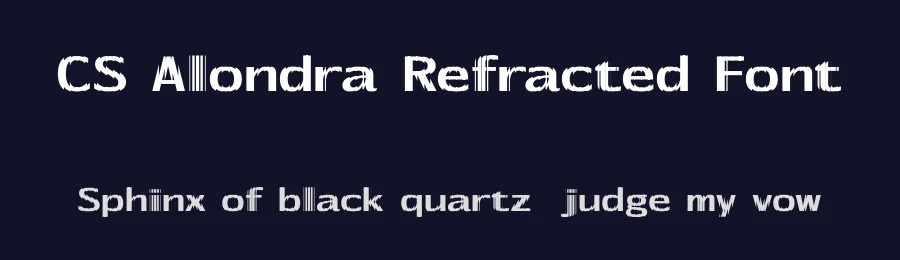 CS Alondra Refracted Font by craftsupplyco — Display Font — thumbnail 2