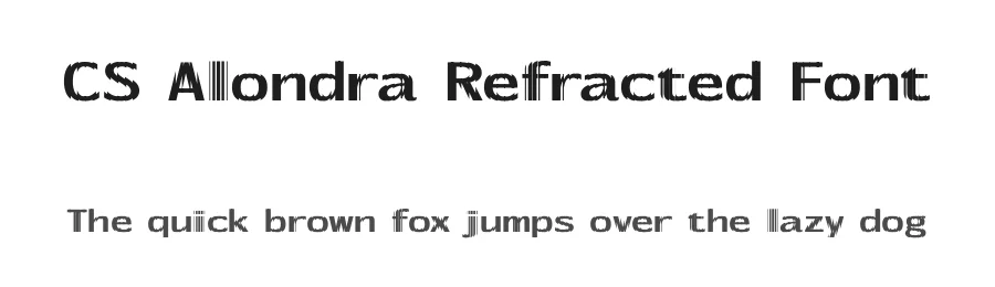 CS Alondra Refracted Font by craftsupplyco — Display Font
