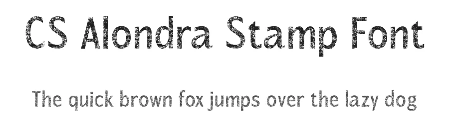 CS Alondra Stamp Font by craftsupplyco — Sans Serif Font