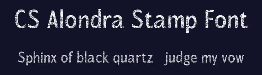 CS Alondra Stamp Font by Craft Supply Co. — Display Font — thumbnail 2