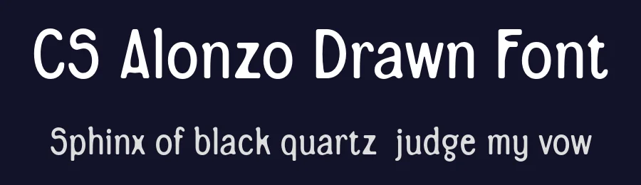 CS Alonzo Drawn Font by craftsupplyco — Sans Serif Font — thumbnail 2