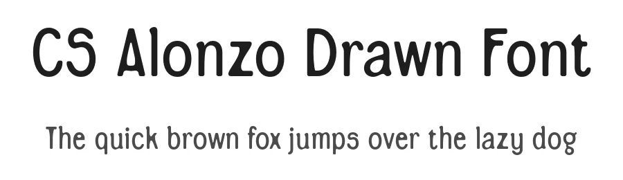 CS Alonzo Drawn Font by craftsupplyco — Sans Serif Font
