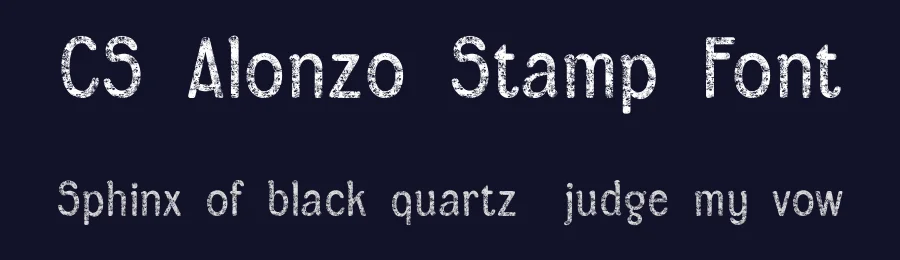 CS Alonzo Stamp Font by craftsupplyco — Sans Serif Font — thumbnail 2