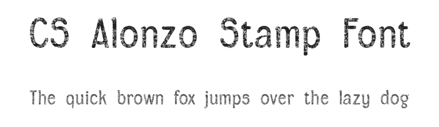 CS Alonzo Stamp Font by craftsupplyco — Sans Serif Font