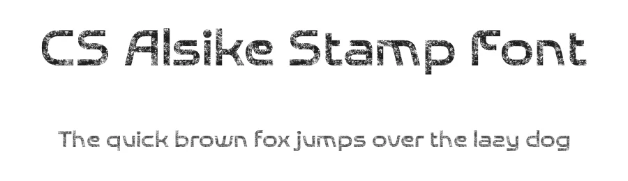 CS Alsike Stamp Font by craftsupplyco — Sans Serif Font