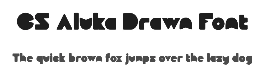 CS Aluka Drawn Font by craftsupplyco — Display Font