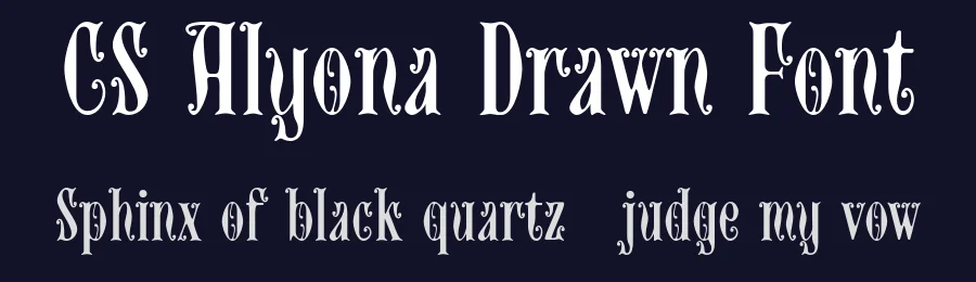 CS Alyona Drawn Font by craftsupplyco — Display Font — thumbnail 2