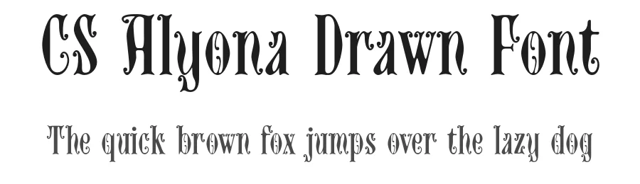 CS Alyona Drawn Font by craftsupplyco — Display Font