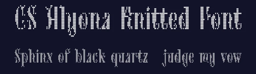 CS Alyona Knitted Font by craftsupplyco — Display Font — thumbnail 2