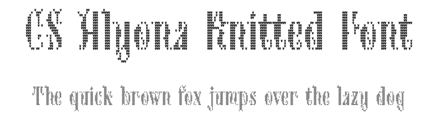 CS Alyona Knitted Font by craftsupplyco โ Display Font
