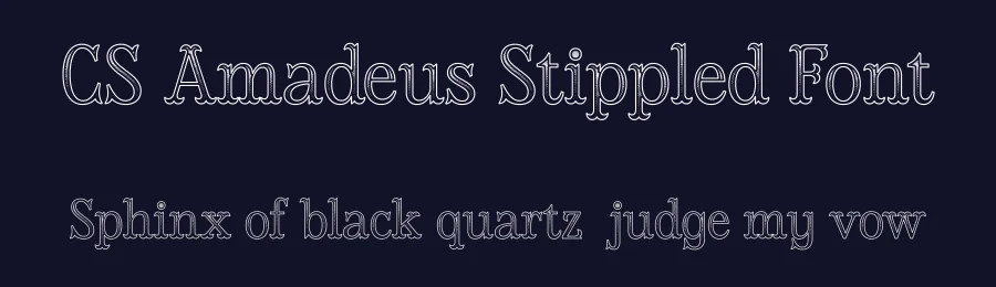 CS Amadeus Stippled Font by craftsupplyco — Display Font — thumbnail 2