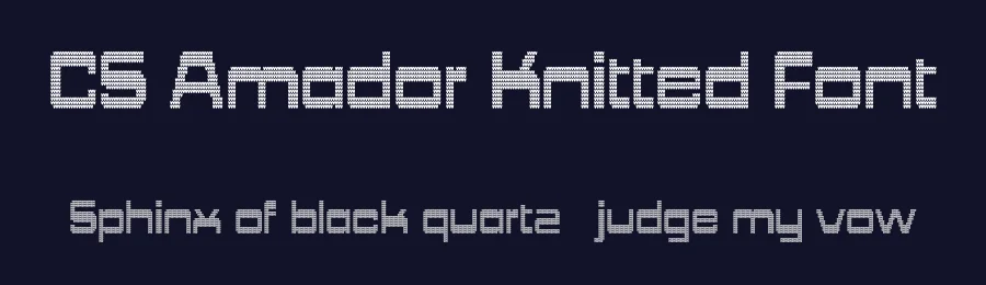CS Amador Knitted Font by craftsupplyco — Display Font — thumbnail 2