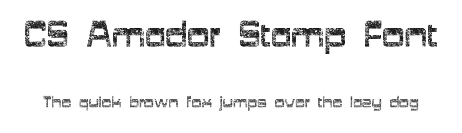 CS Amador Stamp Font by craftsupplyco — Display Font