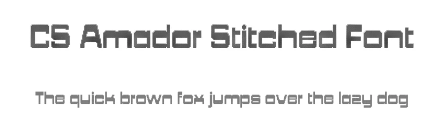 CS Amador Stitched Font by craftsupplyco — Display Font
