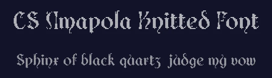 CS Amapola Knitted Font by craftsupplyco — Script Handwritten Font — thumbnail 2