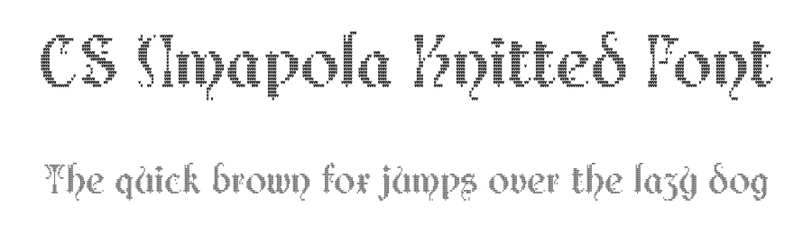 CS Amapola Knitted Font by craftsupplyco — Script Handwritten Font