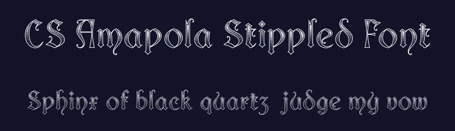 CS Amapola Stippled Font by craftsupplyco — Display Font — thumbnail 2
