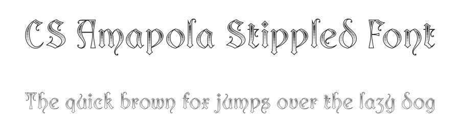 CS Amapola Stippled Font by craftsupplyco — Display Font
