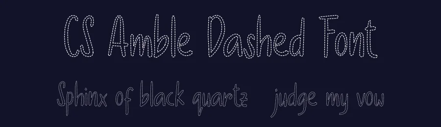 CS Amble Dashed Font by craftsupplyco — Script Handwritten Font — thumbnail 2