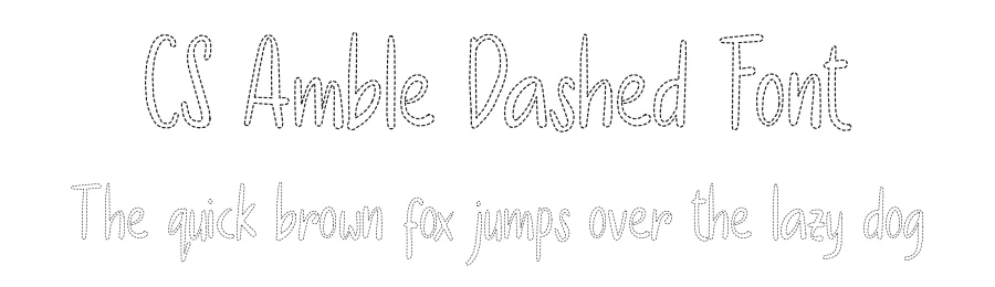 CS Amble Dashed Font by craftsupplyco — Script Handwritten Font
