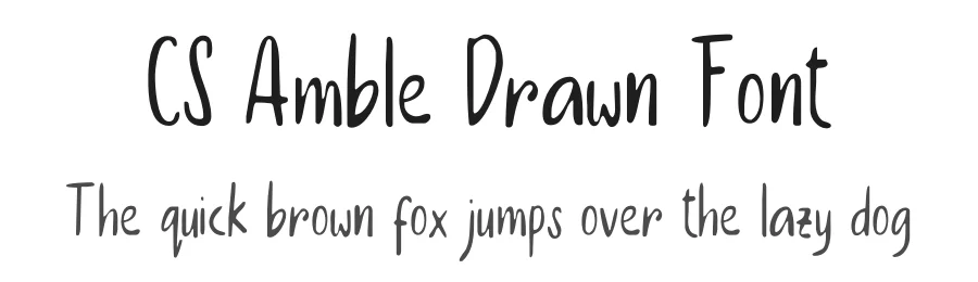 CS Amble Drawn Font by craftsupplyco — Script Handwritten Font
