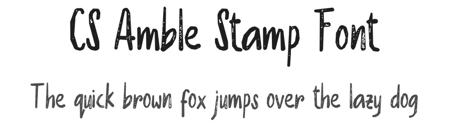 CS Amble Stamp Font by craftsupplyco — Script Handwritten Font