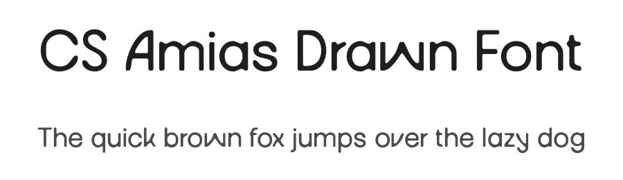 CS Amias Drawn Font by craftsupplyco — Sans Serif Font