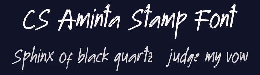 CS Aminta Stamp Font by craftsupplyco — Display Font — thumbnail 2