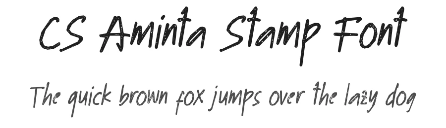 CS Aminta Stamp Font by craftsupplyco — Display Font