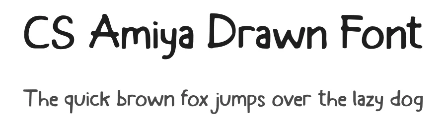 CS Amiya Drawn Font by craftsupplyco — Script Handwritten Font