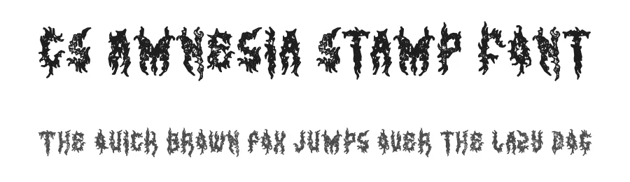 CS Amnesia Stamp Font by craftsupplyco — Display Font